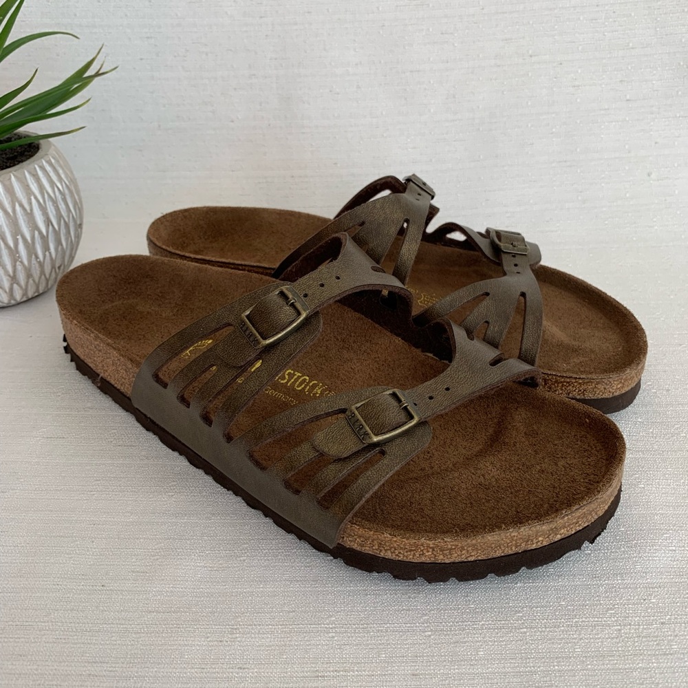 Birkenstock Granada Birkibuc Mocha Buckle Comfort Sandals Woman’s EU42 US11
